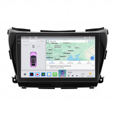 Штатная магнитола Lesko для Nissan Murano III (Z52) 2014-н.в. экран 10" 4/64 QLED CarPlay 4G Wi-Fi GPS 360 Prime
