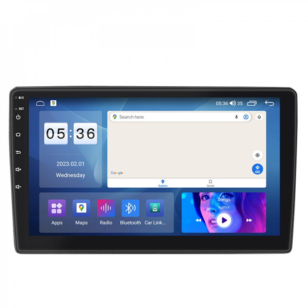 Штатная магнитола Lesko для Nissan Navara (Frontier) III (D40) ver 2 2005-2010 экран 9" 4/64Gb CarPlay 4G Wi-Fi GPS Prime