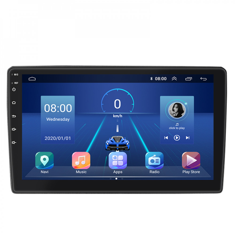 Штатная магнитола Lesko для Nissan Navara (Frontier) III (D40) ver 2 2005-2010 экран 9" 2/32Gb 4G Wi-Fi GPS Top