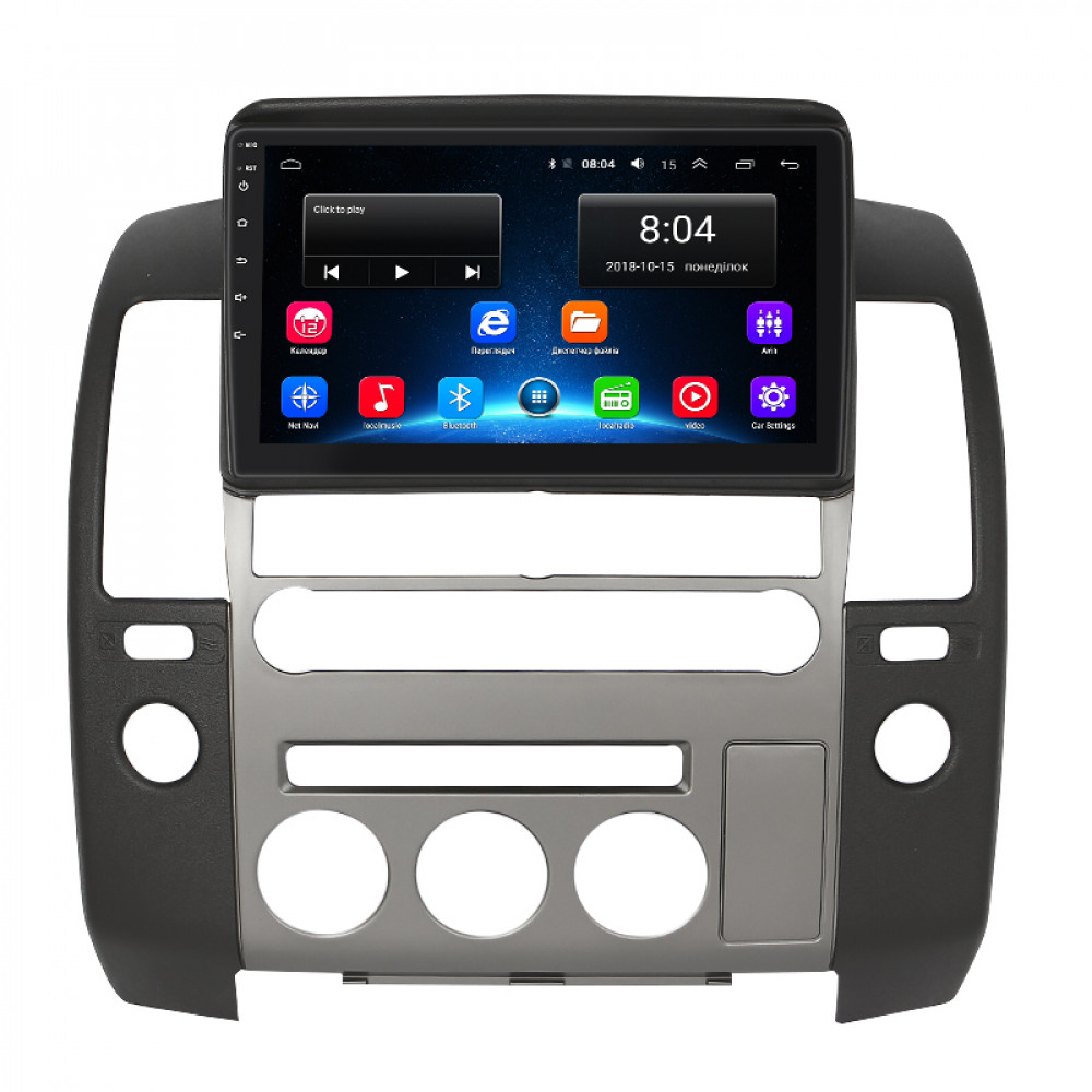 Штатная магнитола Lesko для Nissan Navara (Frontier) III (D40) Рестайлинг 2010-2015 экран 9" 2/32Gb Wi-Fi GPS Base