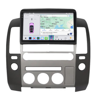 Штатная магнитола Lesko для Nissan Navara (Frontier) III (D40) Рестайлинг 2010-2015 экран 9" 4/64 QLED CarPlay 4G Wi-Fi GPS 360 Prime