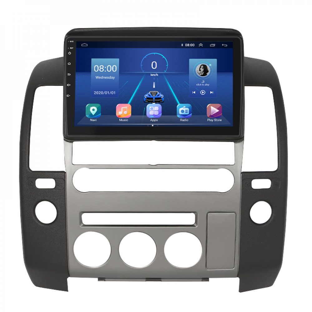 Штатная магнитола Lesko для Nissan Navara (Frontier) III (D40) Рестайлинг 2010-2015 экран 9" 4/64Gb 4G Wi-Fi GPS Top