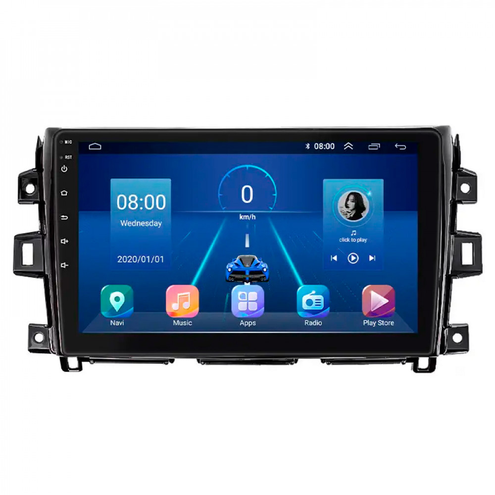 Штатная магнитола Lesko для Nissan NP300  2008-2015 экран 10" 6/128Gb 4G Wi-Fi GPS Top