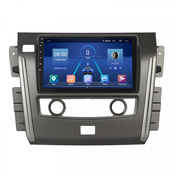 Штатная магнитола Lesko для Nissan Patrol VI (Y62) ver 2 2010-2020 экран 10" 6/128Gb 4G Wi-Fi GPS Top