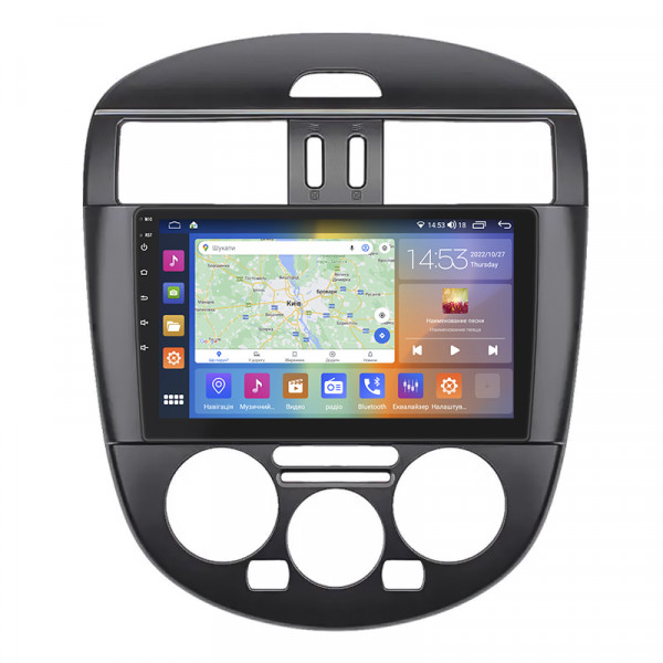 Штатная магнитола Lesko для Nissan Pulsar VI (C13) Manual AC 2014-2018 экран 9" 4/64Gb CarPlay 4G Wi-Fi GPS Prime