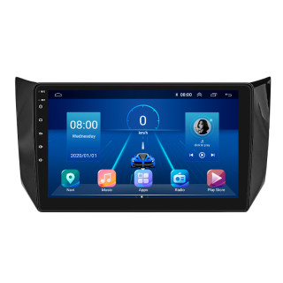 Штатная магнитола Lesko для Nissan Tiida II 2015-2018 экран 10" 4/32Gb 4G Wi-Fi GPS Top