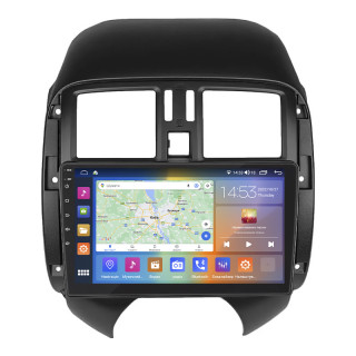 Штатная магнитола Lesko для Nissan Versa II 2012-2014 экран 9" 4/64Gb CarPlay 4G Wi-Fi GPS Prime