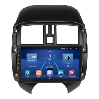 Штатная магнитола Lesko для Nissan Versa II 2012-2014 экран 9" 2/32Gb 4G Wi-Fi GPS Top