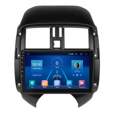 Штатная магнитола Lesko для Nissan Versa II Рестайлинг 2014-2019 экран 9" 6/128Gb 4G Wi-Fi GPS Top