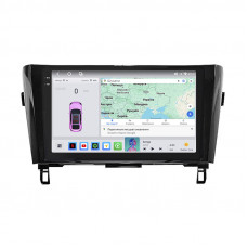 Штатная магнитола Lesko для Nissan X-Trail III 2013-2019 экран 10" 4/64 QLED CarPlay 4G Wi-Fi GPS 360 Prime