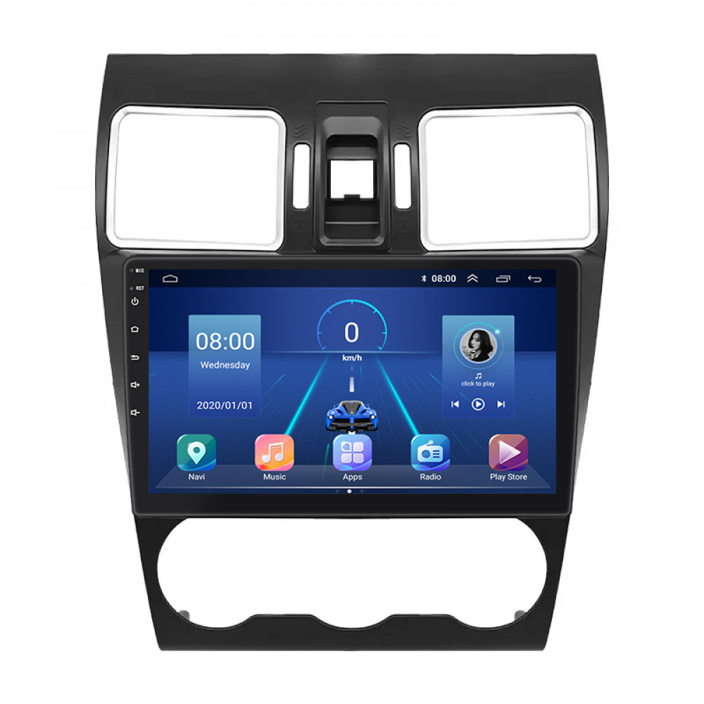 Штатная магнитола Lesko для Subaru Forester IV 2012-2015 экран 9" 4/64Gb 4G Wi-Fi GPS Top