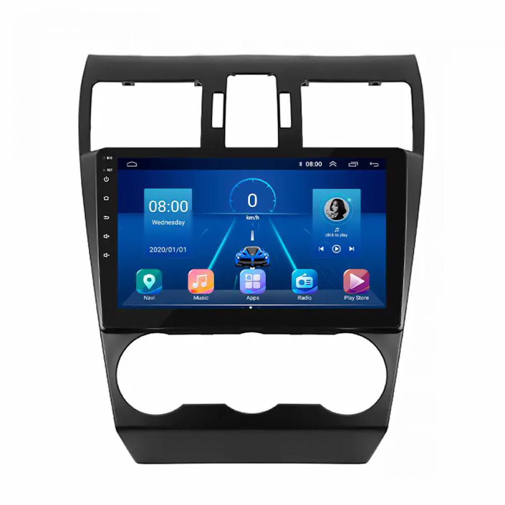 Штатная магнитола Lesko для Subaru Forester IV Рестайлинг 2015-2016 экран 9" 6/128Gb 4G Wi-Fi GPS Top