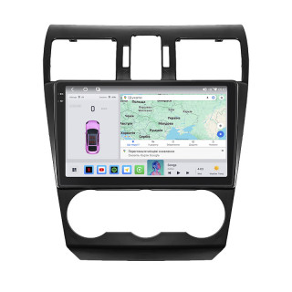Штатная магнитола Lesko для Subaru Impreza IV 2011-2015 экран 9" 4/64 QLED CarPlay 4G Wi-Fi GPS 360 Prime