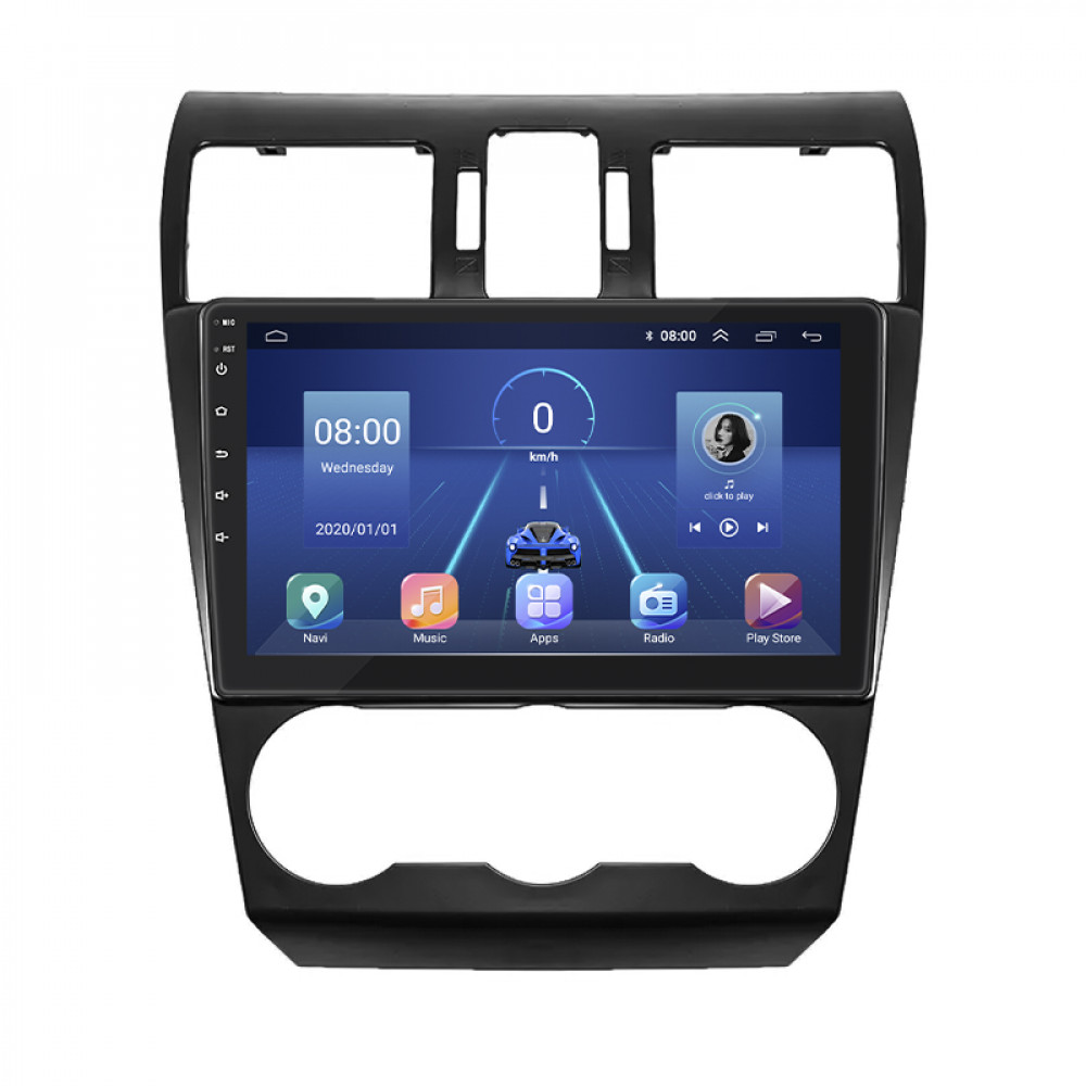 Штатная магнитола Lesko для Subaru Impreza IV 2011-2015 экран 9" 6/128Gb 4G Wi-Fi GPS Top