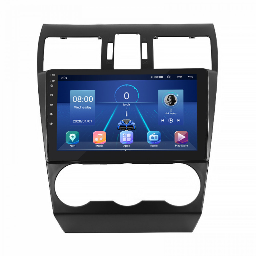 Штатная магнитола Lesko для Subaru Impreza IV Рестайлинг 2014-2016 экран 9" 2/32Gb 4G Wi-Fi GPS Top