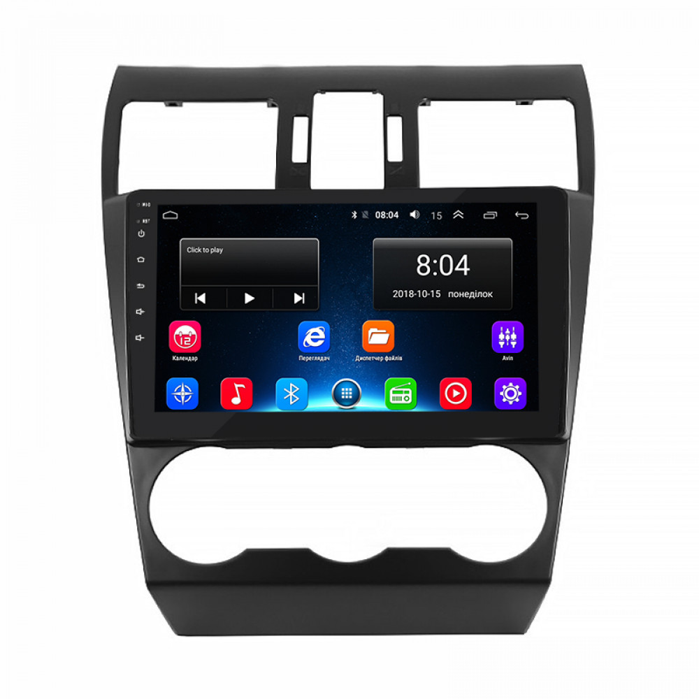 Штатная магнитола Lesko для Subaru Impreza IV Рестайлинг 2014-2016 экран 9" 2/32Gb Wi-Fi GPS Base