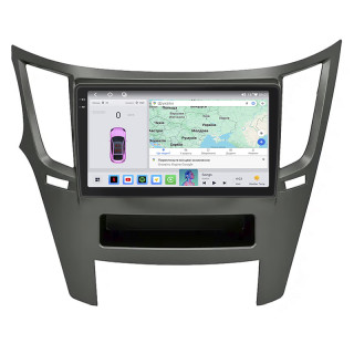 Штатная магнитола Lesko для Subaru Legacy V Рестайлинг 2012-2014 экран 9" 4/64 QLED CarPlay 4G Wi-Fi GPS 360 Prime