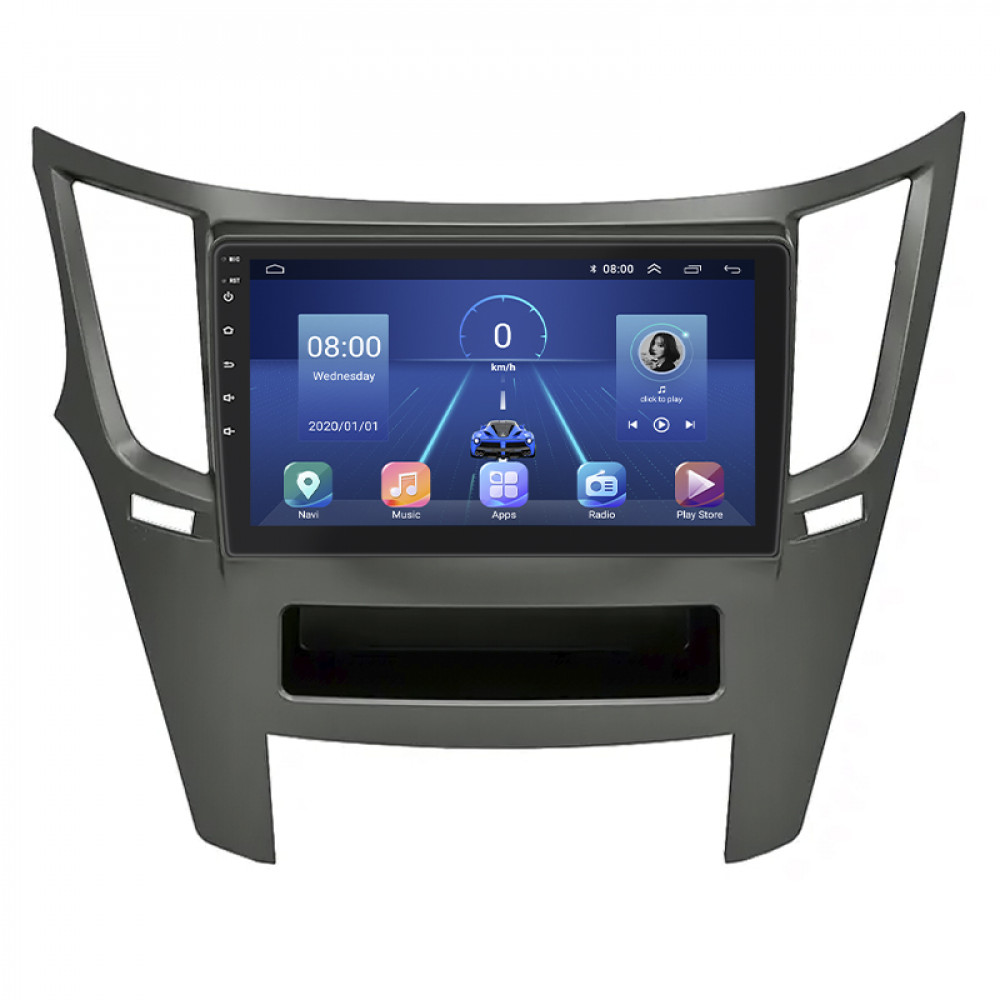 Штатная магнитола Lesko для Subaru Legacy V Рестайлинг 2012-2014 экран 9" 4/64Gb 4G Wi-Fi GPS Top