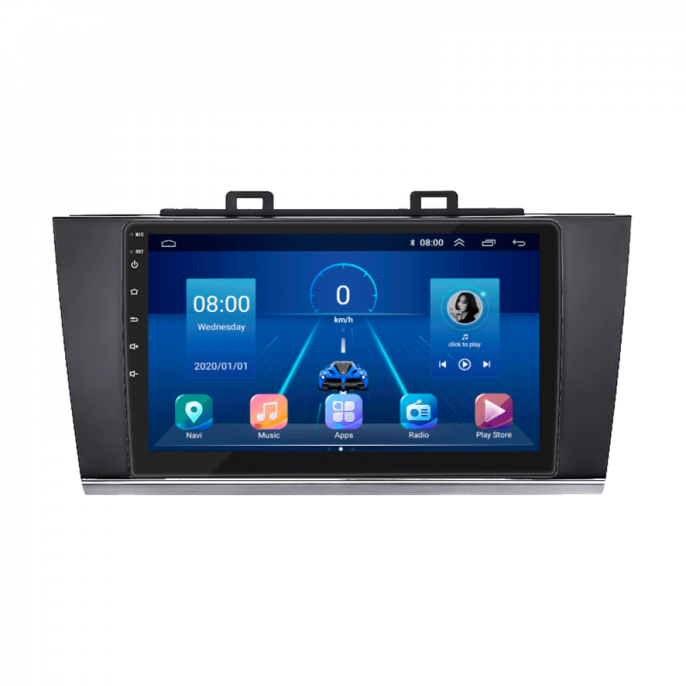 Штатная магнитола Lesko для Subaru Legacy VI 2014-2017 экран 9" 2/32Gb 4G Wi-Fi GPS Top