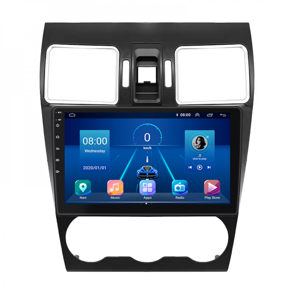 Штатная магнитола Lesko для Subaru WRX I 2014-2017 экран 9" 2/32Gb 4G Wi-Fi GPS Top