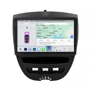 Штатная магнитола Lesko для Toyota Aygo I 2005-2009 экран 10" 4/64 QLED CarPlay 4G Wi-Fi GPS 360 Prime