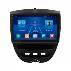 Штатная магнитола Lesko для Toyota Aygo I 2005-2009 экран 10" 4/32Gb 4G Wi-Fi GPS Top