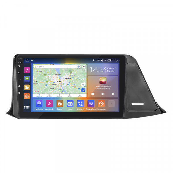 Штатная магнитола Lesko для Toyota C-HR I Рестайлинг 2019-н.в. экран 9" 4/64Gb CarPlay 4G Wi-Fi GPS Prime