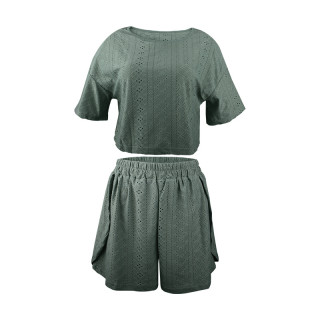 Женский комплект для дома и сна SM24107A футболка и шорты женская пижама Green S