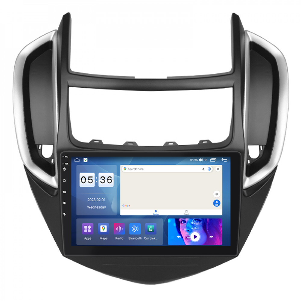 Штатная магнитола Lesko для Chevrolet Trax I Рестайлинг 2016- экран 9" 2/32Gb CarPlay 4G Wi-Fi GPS Prime