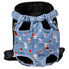 Рюкзак- кенгуру для животных DT834 Jeans ragged S