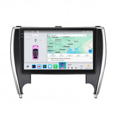 Штатная магнитола Lesko для Toyota Camry (USA) VII (XV50) Рестайлинг 2015-2017 экран 10" 4/64 QLED CarPlay 4G Wi-Fi GPS 360 Prime