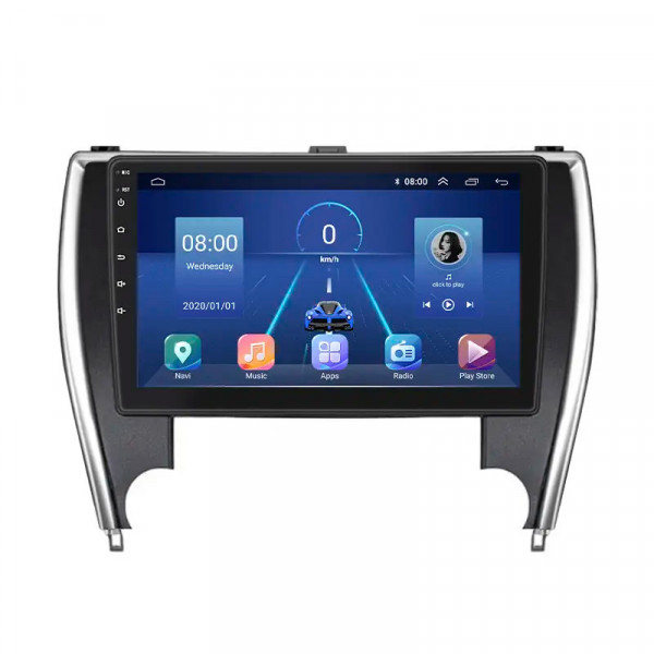 Штатная магнитола Lesko для Toyota Camry (USA) VII (XV50) Рестайлинг 2015-2017 экран 10" 2/32Gb 4G Wi-Fi GPS Top