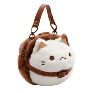 Сумка-игрушка плюшевый кот #068-1 Пушин детская меховая сумочка с котиком