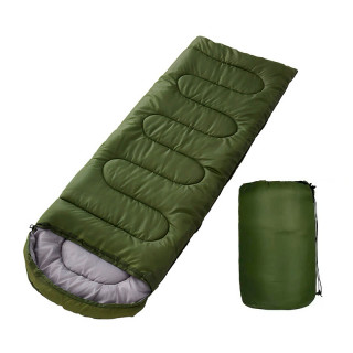 Спальный мешок для туризма 0021 210*75 см Green  0,95 кг