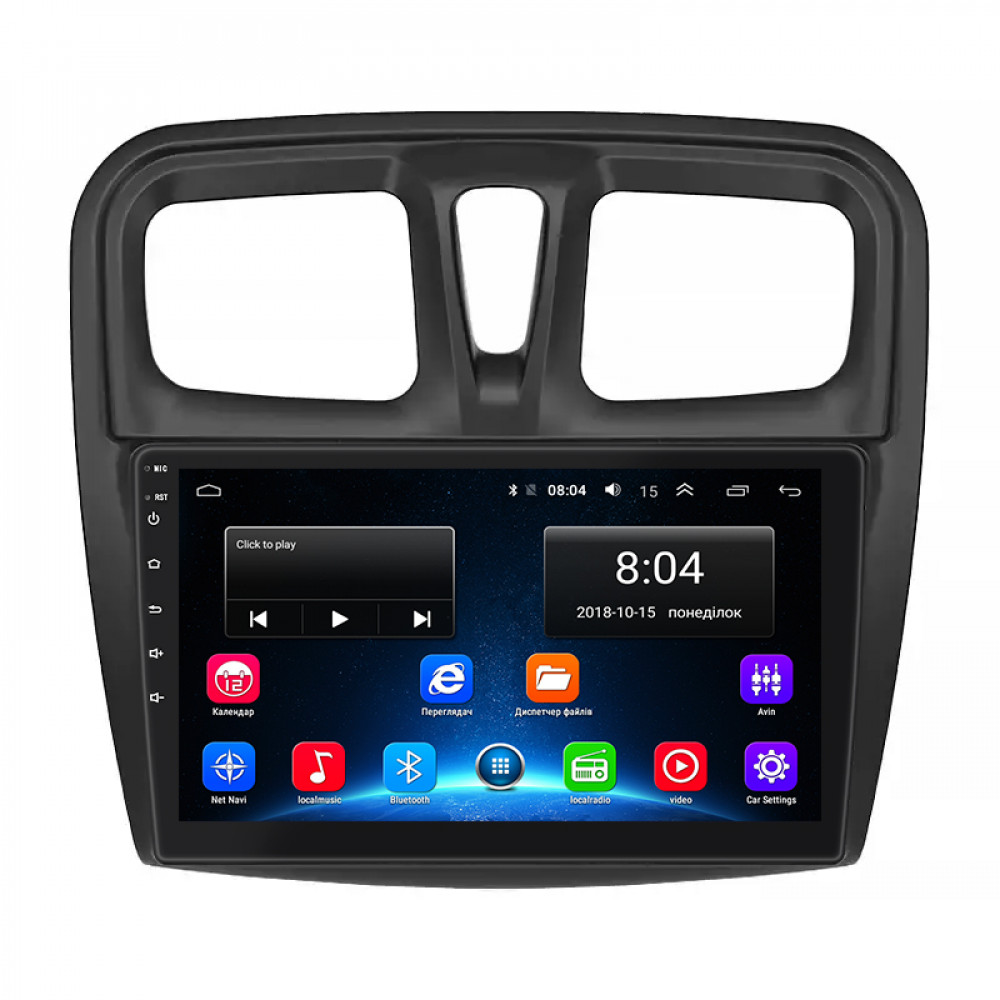 Штатная магнитола Lesko для Dacia Sandero II ver 3 2012-2016 экран 10" 2/32Gb Wi-Fi GPS Base