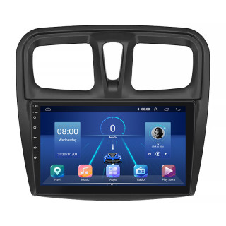 Штатная магнитола Lesko для Dacia Sandero II ver 3 2012-2016 экран 10" 4/32Gb 4G Wi-Fi GPS Top