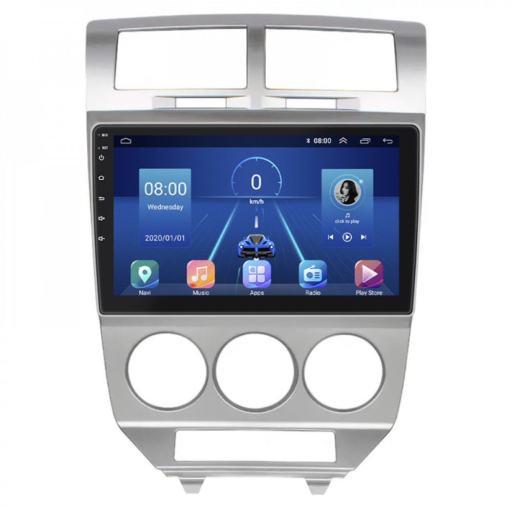 Штатная магнитола Lesko для Dodge Caliber I 2006-2009 экран 10" 2/32Gb 4G Wi-Fi GPS Top