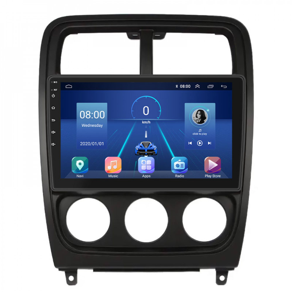 Штатная магнитола Lesko для Dodge Caliber I Рестайлинг 2009-2013 экран 9" 2/32Gb 4G Wi-Fi GPS Top