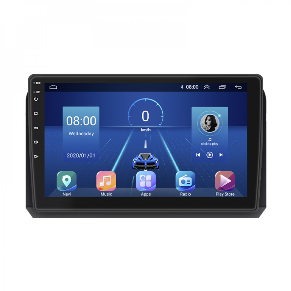 Штатная магнитола Lesko для Fiat Croma II Рестайлинг 2008-2011 экран 9" 2/32Gb 4G Wi-Fi GPS Top