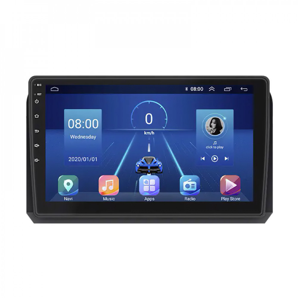 Штатная магнитола Lesko для Fiat Croma II Рестайлинг 2008-2011 экран 9" 4/64Gb 4G Wi-Fi GPS Top