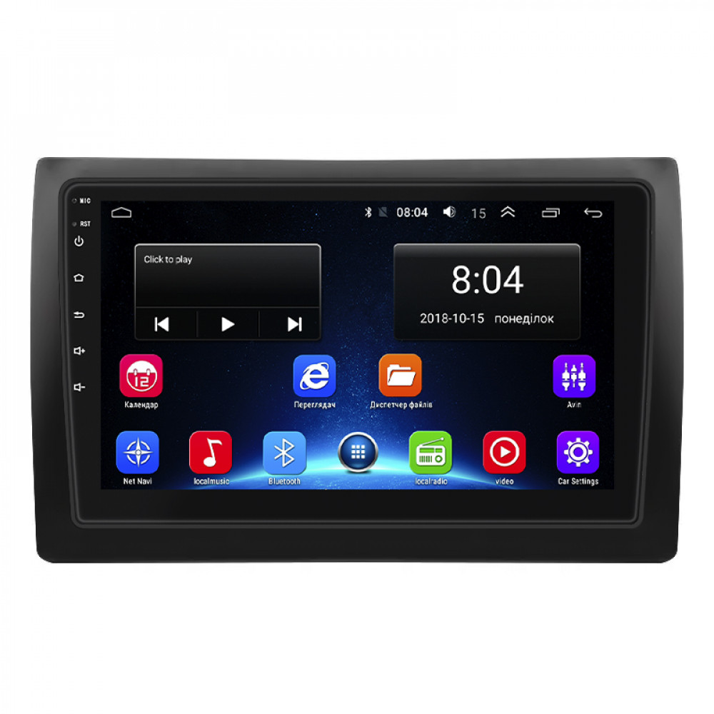 Штатная магнитола Lesko для Fiat Stilo  2001-2007 экран 9" 2/32Gb Wi-Fi GPS Base