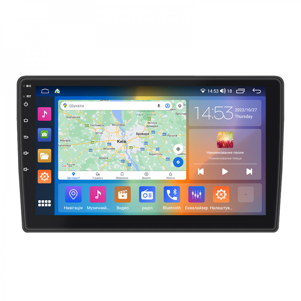 Штатная магнитола Lesko для Ford C-MAX I Рестайлинг 2007-2010 экран 9" 4/64Gb CarPlay 4G Wi-Fi GPS Prime