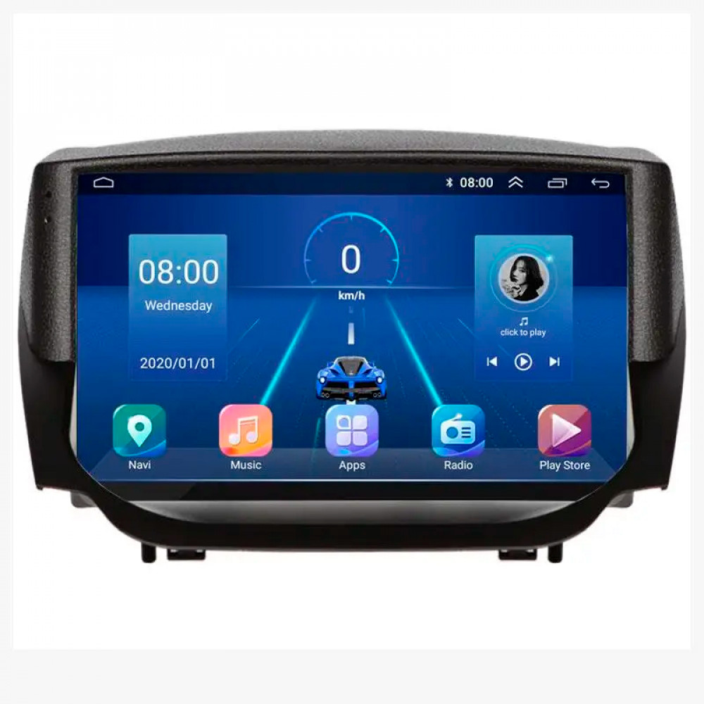 Штатная магнитола Lesko для Ford EcoSport I 2014-2018 экран 9" 6/128Gb 4G Wi-Fi GPS Top