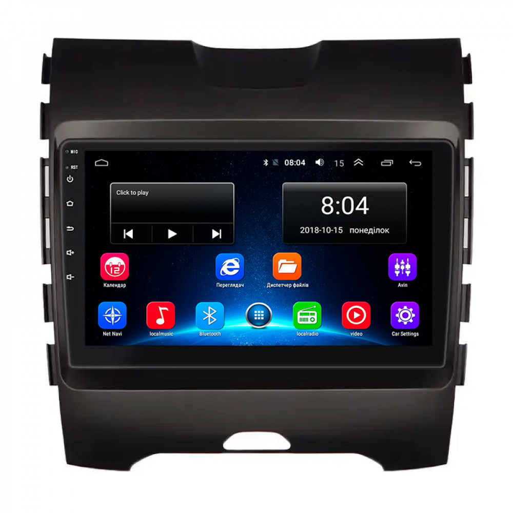 Штатная магнитола Lesko для Ford Edge II 2015-2018 экран 9" 2/32Gb Wi-Fi GPS Base