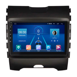 Штатная магнитола Lesko для Ford Edge II 2015-2018 экран 9" 6/128Gb 4G Wi-Fi GPS Top