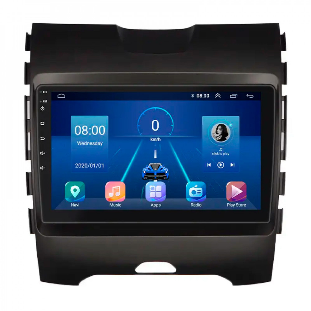 Штатная магнитола Lesko для Ford Edge II Рестайлинг 2018-н.в. экран 9" 6/128Gb 4G Wi-Fi GPS Top