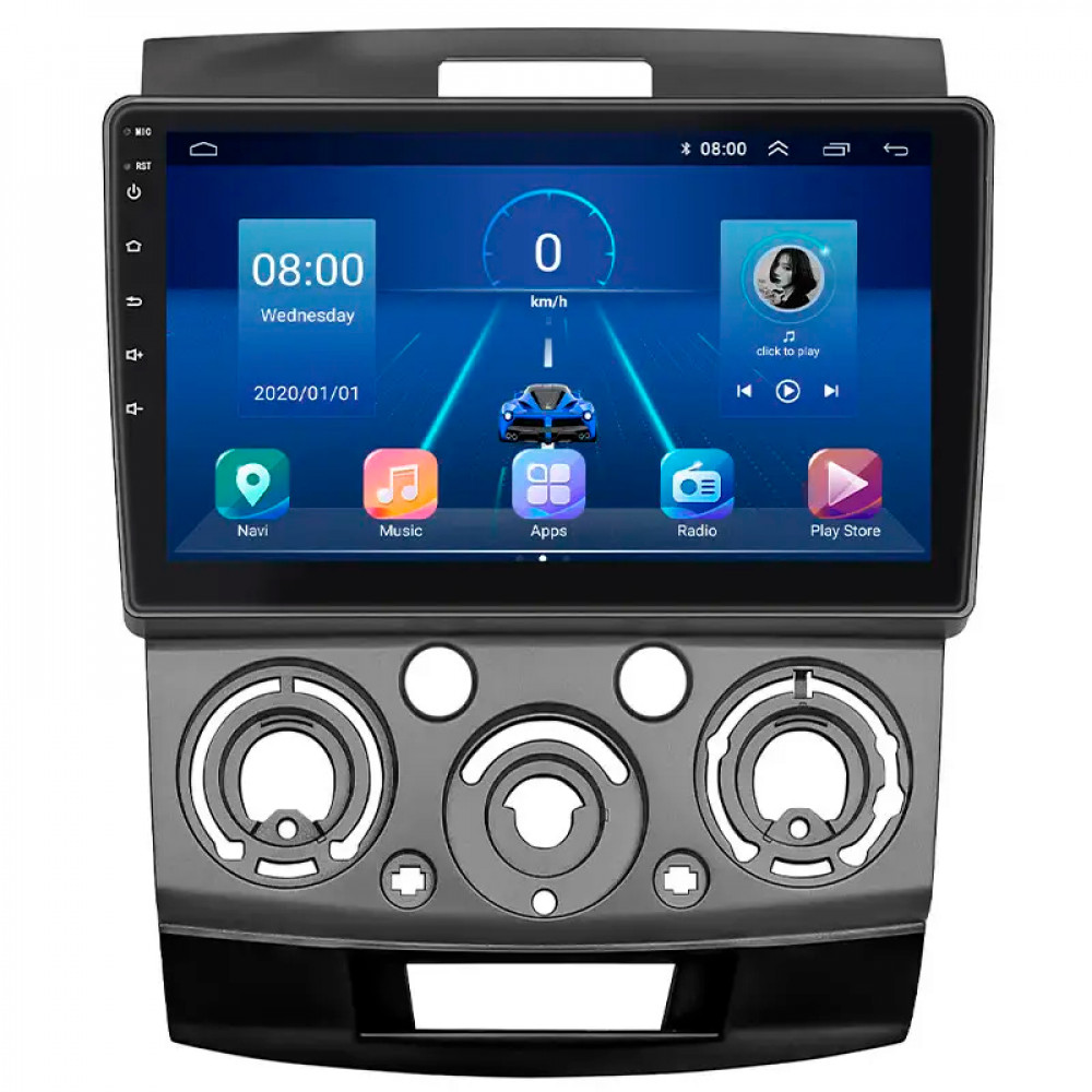 Штатная магнитола Lesko для Ford Everest II 2006-2009 экран 9" 6/128Gb 4G Wi-Fi GPS Top