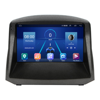 Штатная магнитола Lesko для Ford Fiesta Mk6 2008-2013 экран 9" 6/128Gb 4G Wi-Fi GPS Top