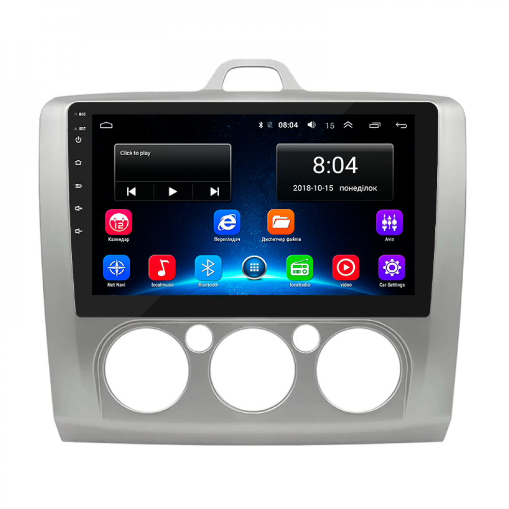 Штатная магнитола Lesko для Ford Focus II (North America) 2007-2010 экран 9" 2/32Gb Wi-Fi GPS Base