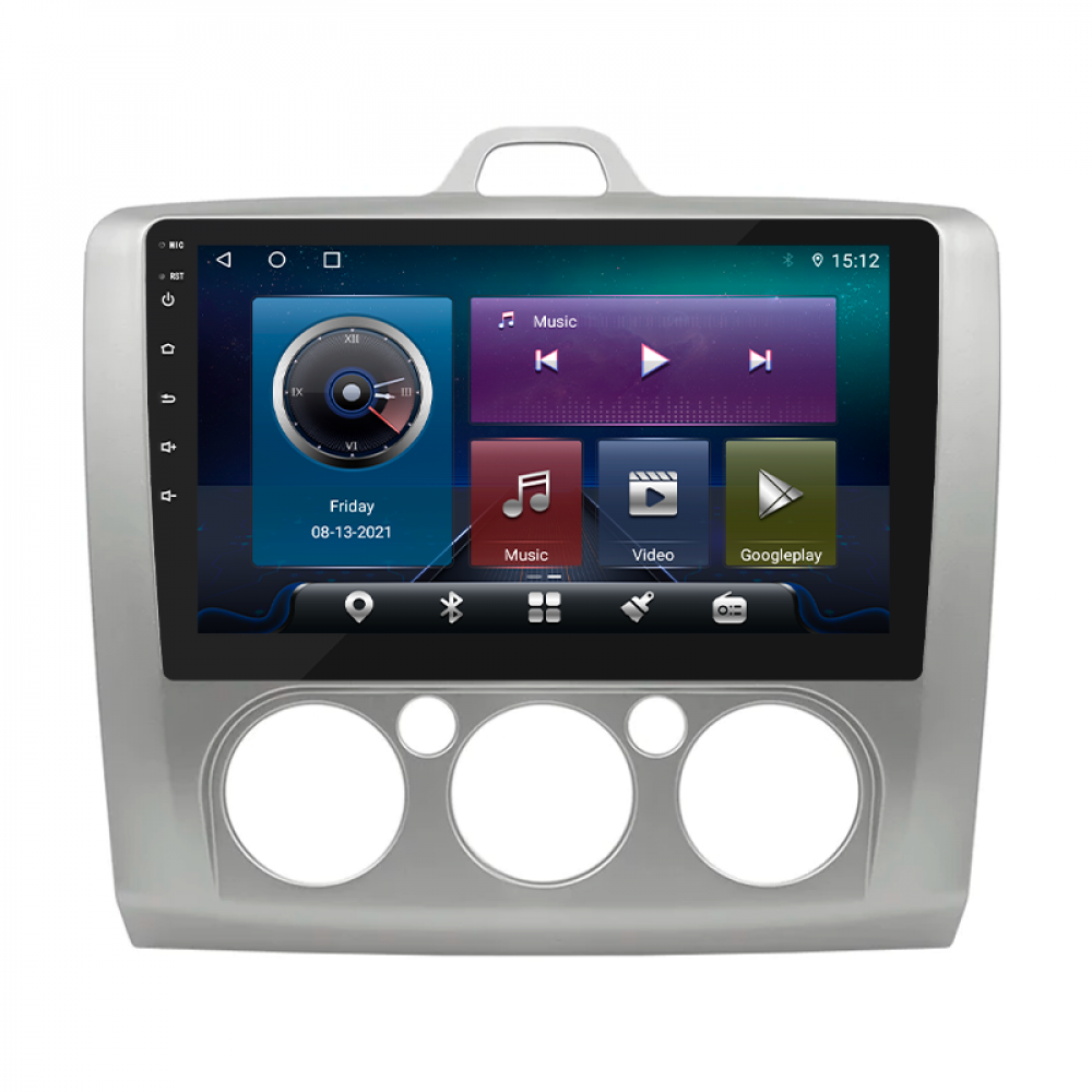 Штатная магнитола Lesko для Ford Focus II (North America) 2007-2010 экран 9" 4/64Gb 4G Wi-Fi GPS Top